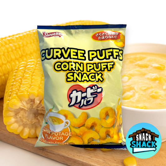 Shirakiku Curvee Puffs Corn Potage Flavor (Japan)